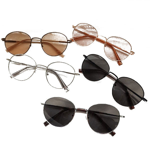 Right Now Round Round Round For Men and Women Simple Slim-Frame Sunglasses