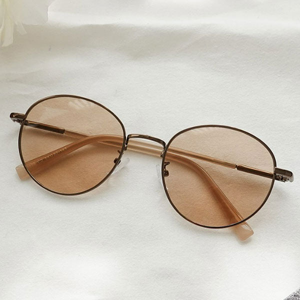 Right Now Round Round Round For Men and Women Simple Slim-Frame Sunglasses