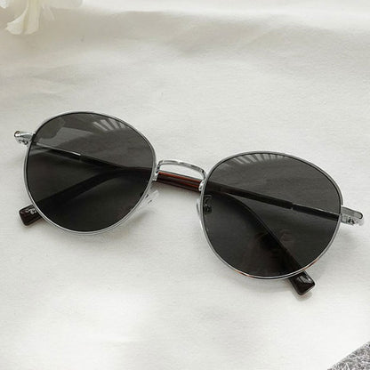 Right Now Round Round Round Für Männer und Frauen Einfache Sonnenbrille mit schmalem Rahmen