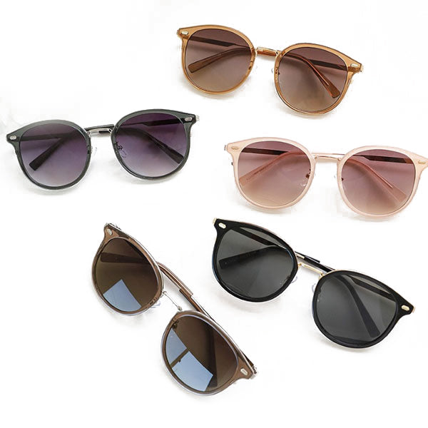 Right Now Round Round Round Point Transparent Sunglasses for Men and Women