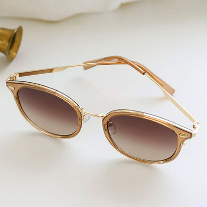 Right Now Round Round Round Point Transparent Sunglasses for Men and Women