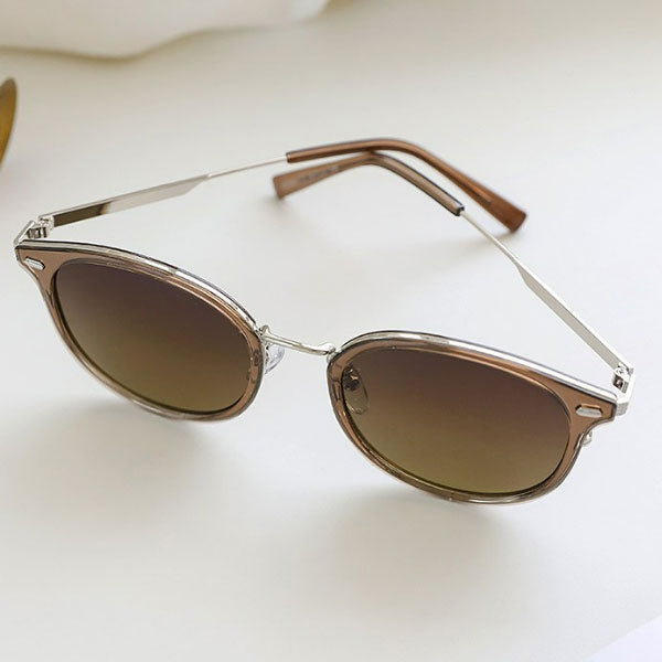 Right Now Round Round Round Point Transparent Sunglasses for Men and Women