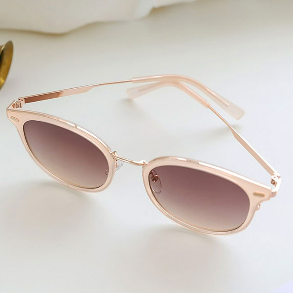 Right Now Round Round Round Point Transparent Sunglasses for Men and Women