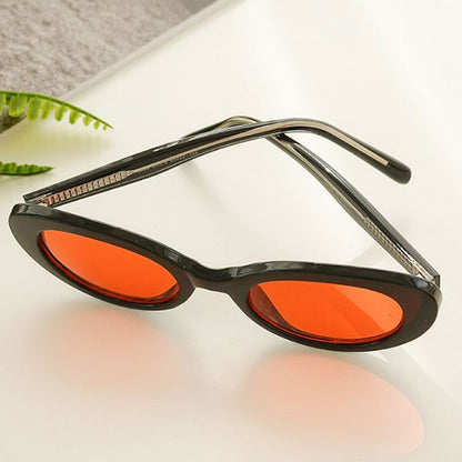 Right Now Round Tinted Unique Retro Horn Frame Sunglasses for Men and Women