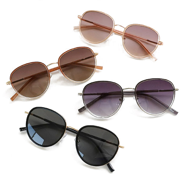 Right Now Simple Round Transparent Sunglasses for Men and Women