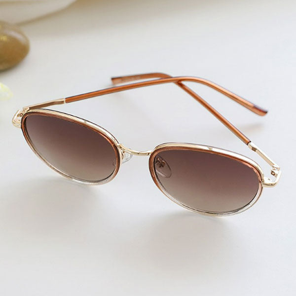 Right Now Simple Round Transparent Sunglasses for Men and Women