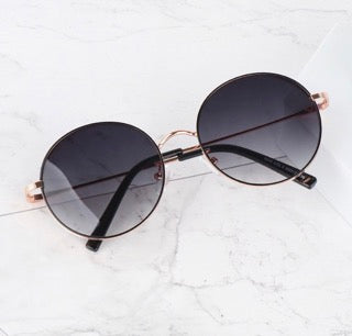 Right Now Eden Round Long Line Slim Men's and Women's Sunglasses