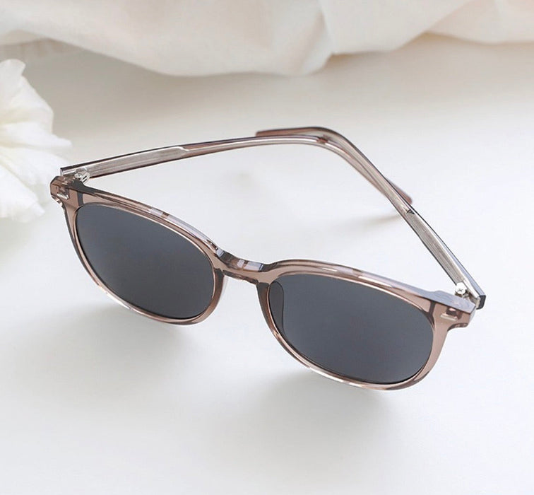 Right Now Round Round Round Point Transparent Sunglasses for Men and Women