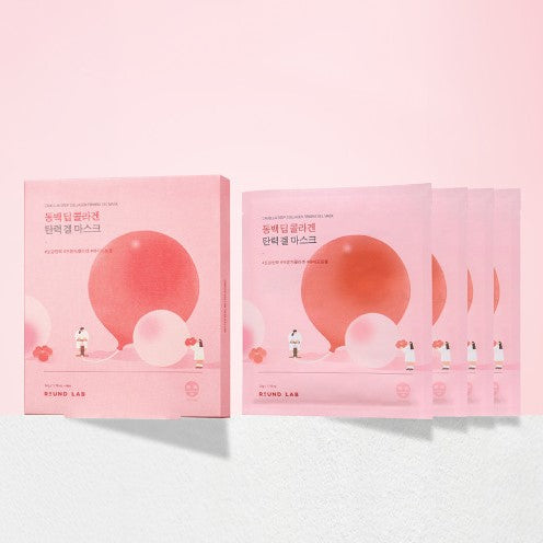 Round Lab Camellia Deep Collagen Firming Gel Mask (4 sheets)