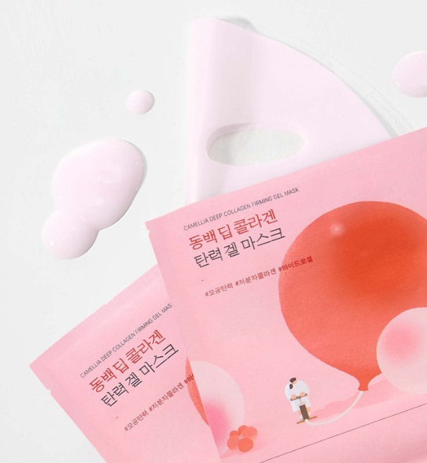 Round Lab Camellia Deep Collagen Firming Gel Mask (4 sheets)