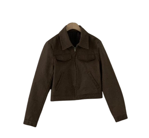 Soosus Pocket Leather Jacket