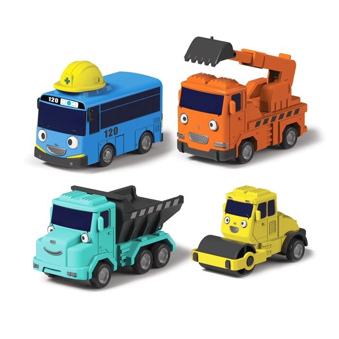 Tayo Special Little Bus Friends SET 4pcs Toy Car Bongbong Heart Poco Tayo Special Little Bus Friends SET 4pcs Toy Car Bongbong Heart Poco