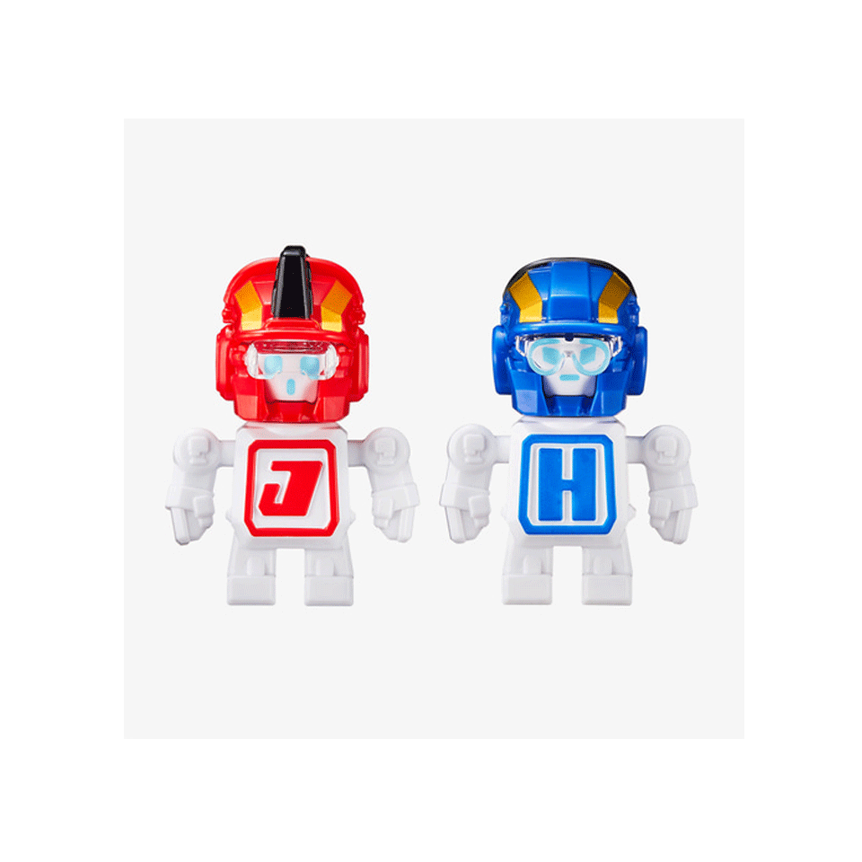 TOBOT TWIN PUNCH Blue & Red Car Combine Transformer Robot Action Figure