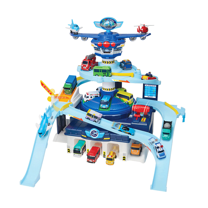 Tayo Little Bus Rescue Cargo Air Airport Play Set