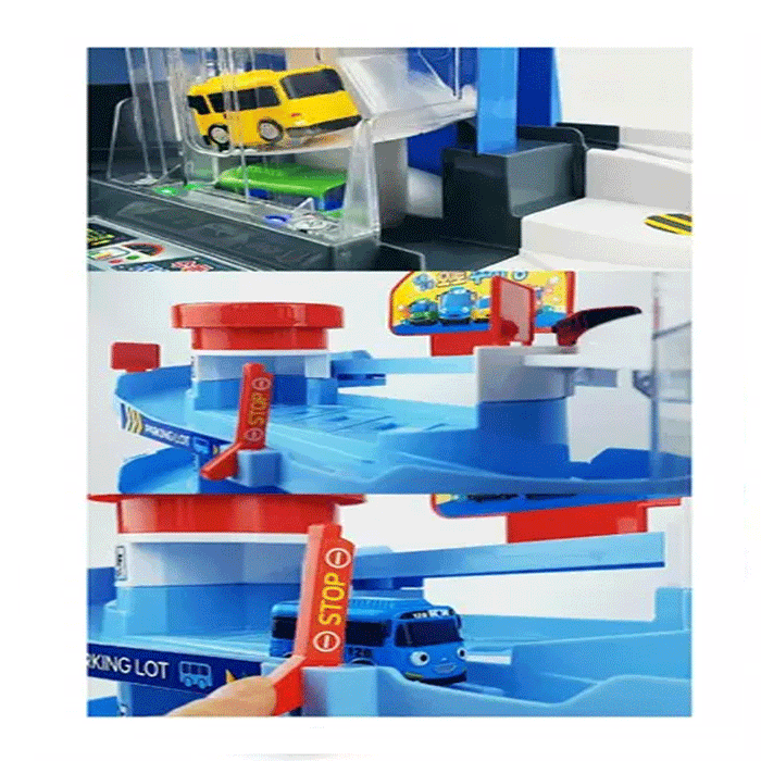 Tayo Little Bus Round and Round Auto Parking Center Play Set