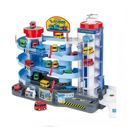 Tayo Little Bus Round and Round Auto Parking Center Play Set