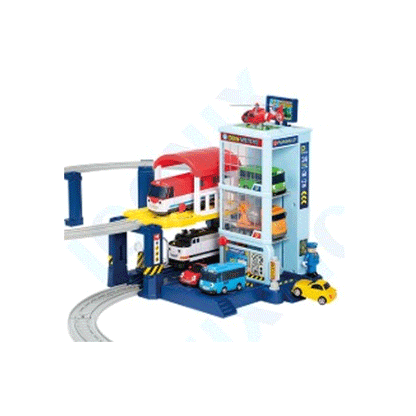 Titipo & Tayo Up & Down Moving Station Play Set (Exclude Train, Car)
