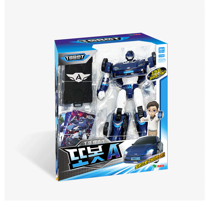 Tobot A Transformer Robot Hyundai Ioniq 6 LED Light Action Figure