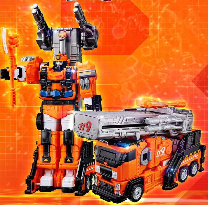 Tobot Boom Termeric Orange Special Pack (Fire Truck/3 kinds transforming)