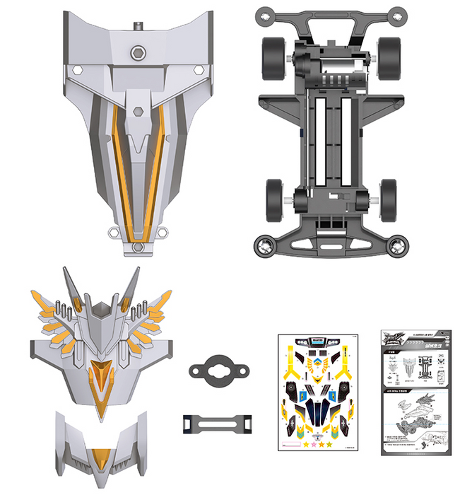 Tobot V Super Racing Silver Hawk