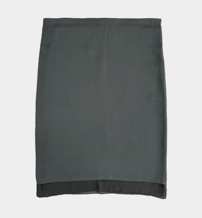 Urban Long Ribbon Satin Skirt