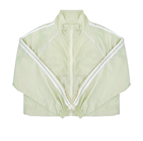 Urban Running Line Crop Crinkly Windbreaker Jacket