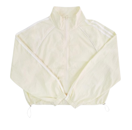 Urban Running Line Crop Crinkly Windbreaker Jacket