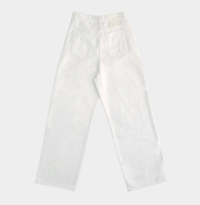 Urbane Ivory Wide Denim Pants