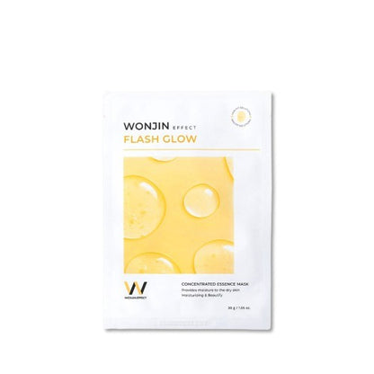 Wonjin Effect Skin Brightening Glow Flash Glow Einweg-Hautpflegemaske, 14 Blatt