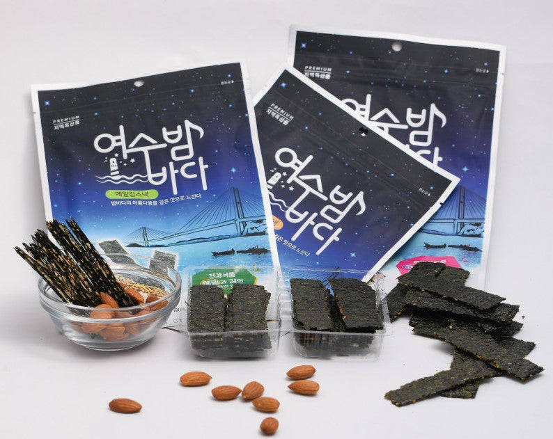 Yeosu Night Sea Seaweed Snack 3 Packs 90g