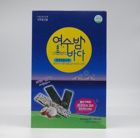 Yeosu Night Sea Seaweed Snack 3 Packs 90g