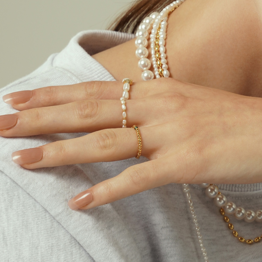 OST Petite Pearl Ring