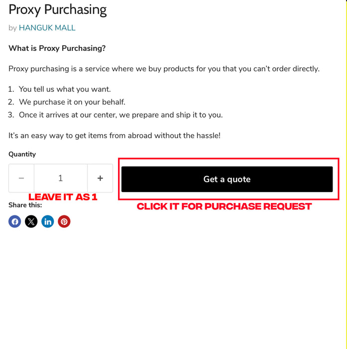 Proxy Purchasing