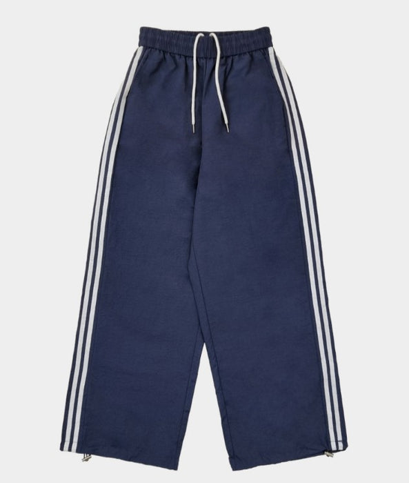 Urbane London Wide Crinkle Nylon Track Pants